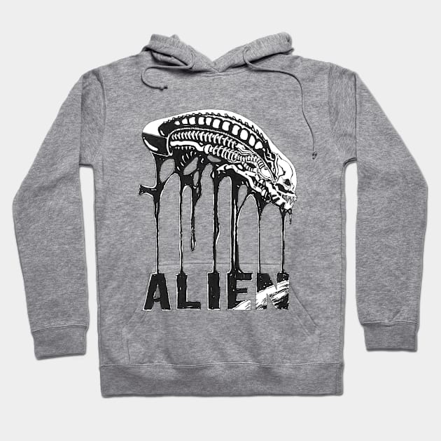 Alien Xeno Drip Hoodie by jefftallica